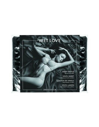 Drap vinyle noir 200x220 cm