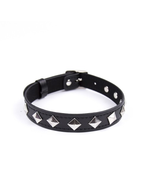 Collier réglable avec déco en métal 