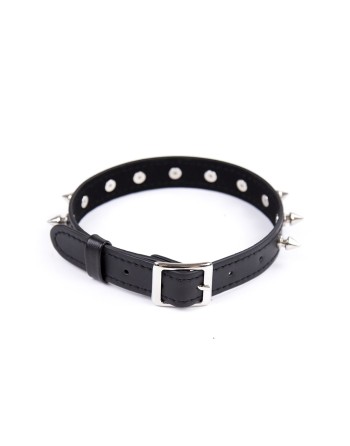 Collier réglable avec rivets en métal 