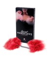Menotte plume marabou rouge 