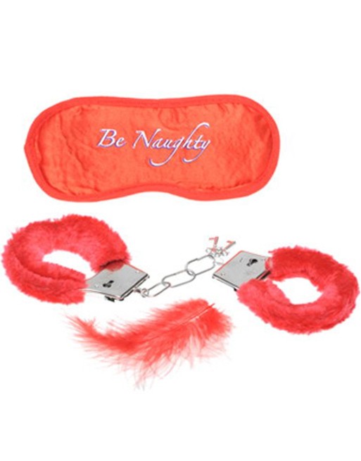 Kit masque menottes duvet et plume 