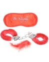 Kit masque menottes duvet et plume 