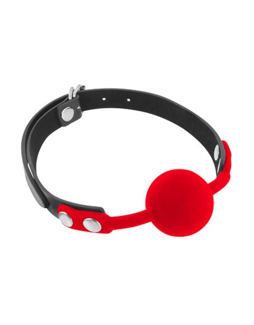 Baillon à boule rouge silicone 