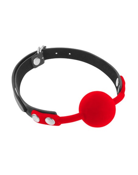 Baillon à boule rouge silicone 