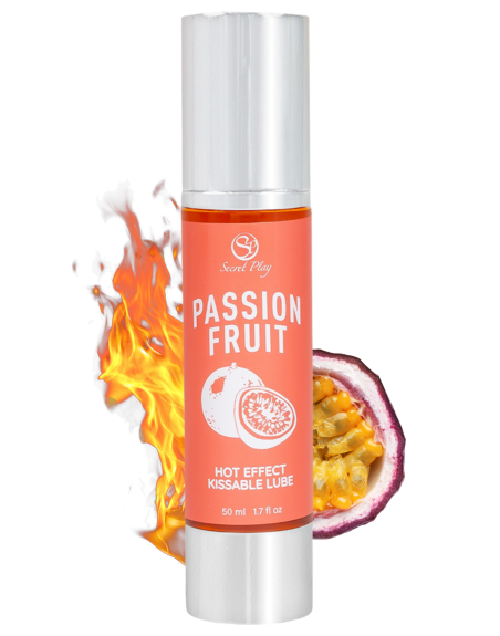 2 en 1 Lubrifiant et huile de massage fruit de la passion chauffant