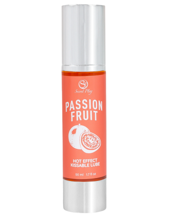 2 en 1 Lubrifiant et huile de massage fruit de la passion chauffant