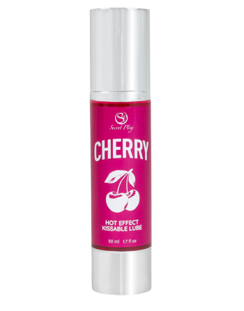 2 en 1 Lubrifiant et huile de massage cerise chauffant