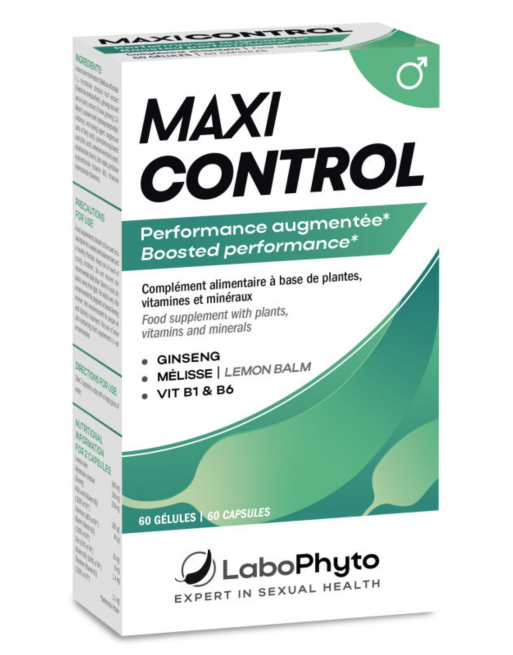 Endurance  équilibre sexuel masculin Maxicontrol 60 gélules