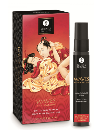 Spray pour plaisir oral saveur vin pétillant à la fraise 20 ml - Shunga
