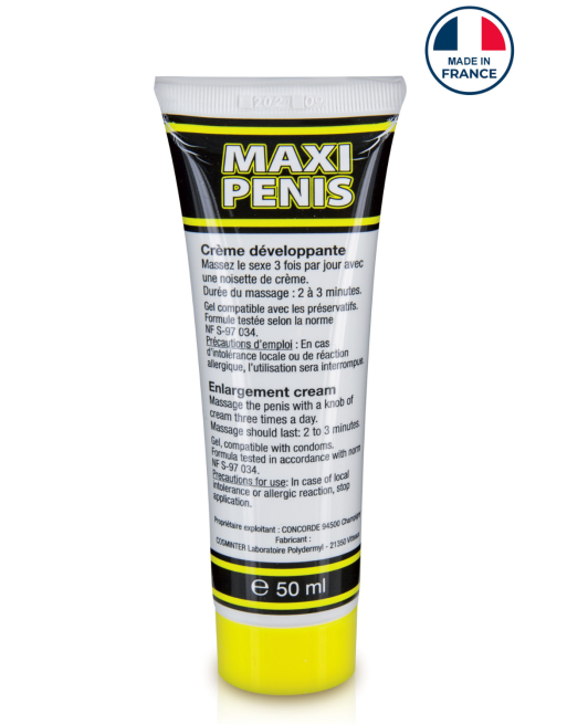 Crème Développante Homme Maxi Pénis 50 ml