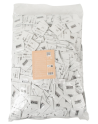Lot de 1000 préservatifs latex lubrifiés 53 mm 