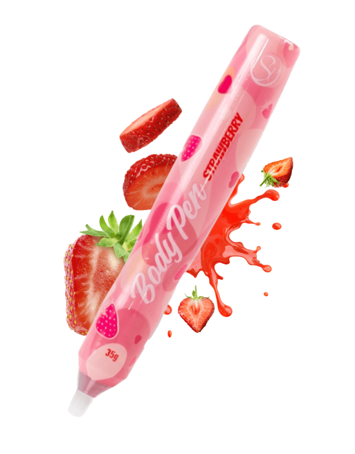 Stylo corporel bodypaint comestible fraise