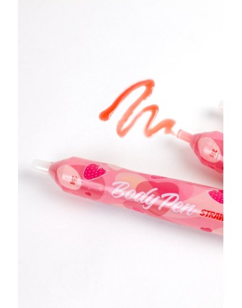 Stylo corporel bodypaint comestible fraise