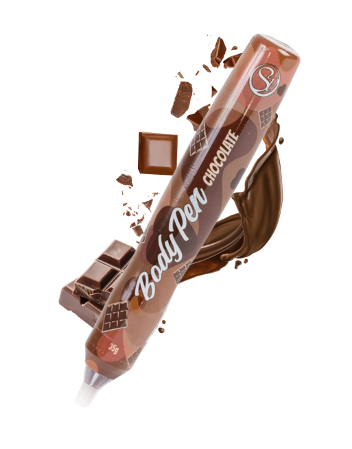 Stylo corporel bodypaint comestible chocolat