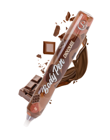 Stylo corporel bodypaint comestible chocolat