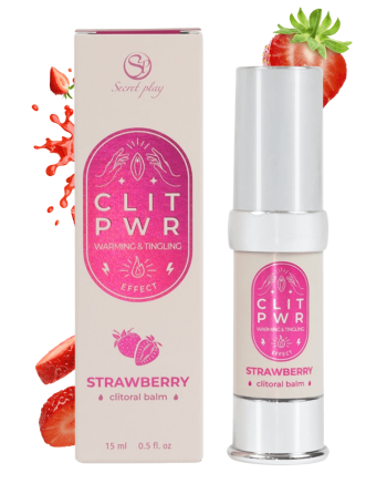 Baume stimulant chauffant pour clitoris Fraise 15ml
