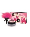 Mini Coffret poudre corporelle framboise et plumeau assorti
