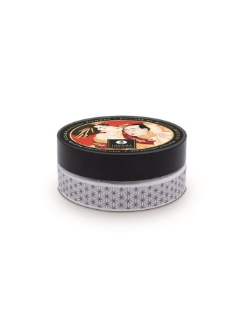 Mini Coffret poudre corporelle fraise/vin pétillant et plumeau assorti