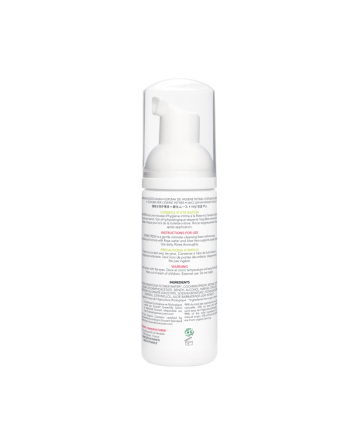 Mousse nettoyante intime à la rose de Damas et à l'extrait d'Aloe Vera 150ml 