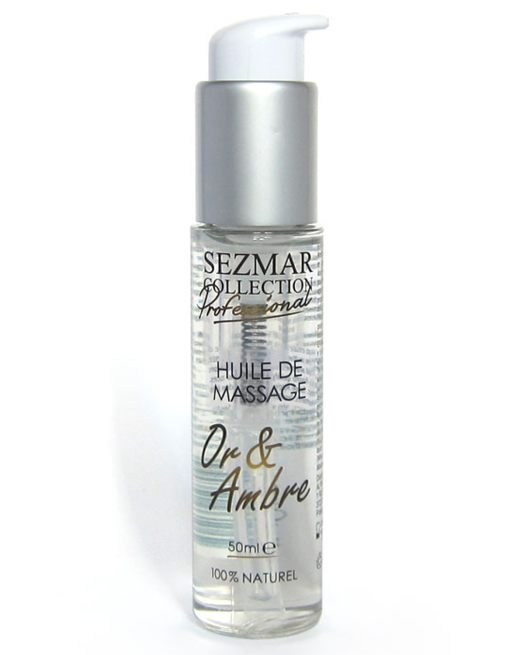 Huile de massage professionnelle Or  Ambre 100% naturelle 50 ml 