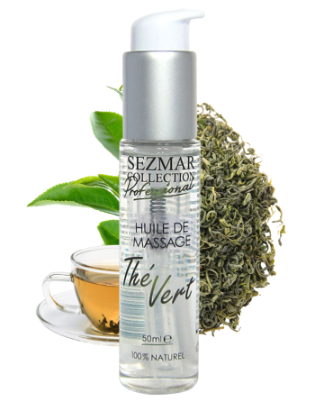 Huile de massage professionnelle Thé Vert 100% naturelle 50 ml 