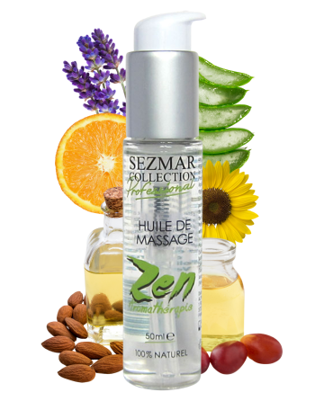 Huile de massage professionnelle ZEN 100% naturelle 50 ml 