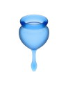 2 coupes menstruelles Satisfyer Dark Bleu FEEL GOOD 