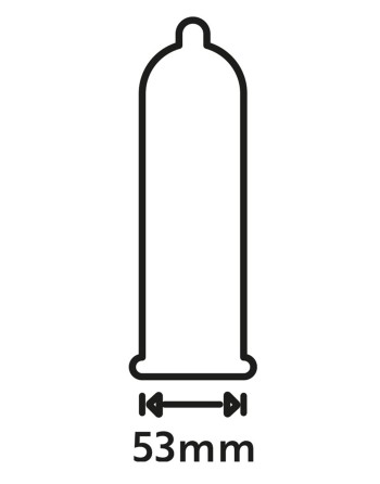 Préservatifs lubrifiés avec picots en latex x12 avec réservoir Extra Fun 53 mm