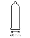 Préservatifs lubrifiés en latex x12 avec réservoir Extra Large 60 mm