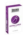 Préservatifs lubrifiés en latex x12 avec réservoir Extra Large 60 mm