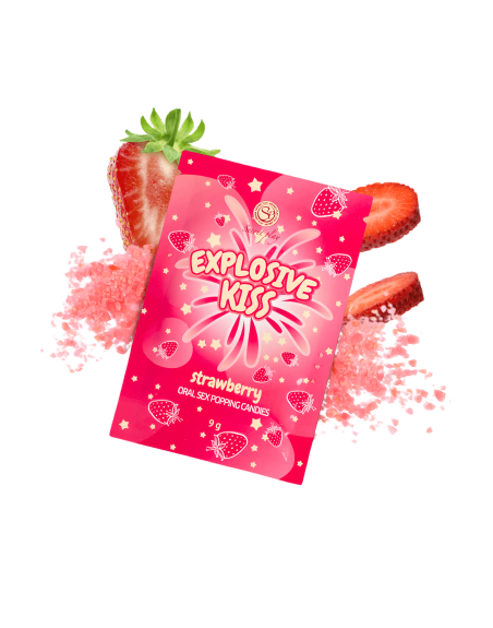 Bonbons pétillants à la fraise spécial sexe oral