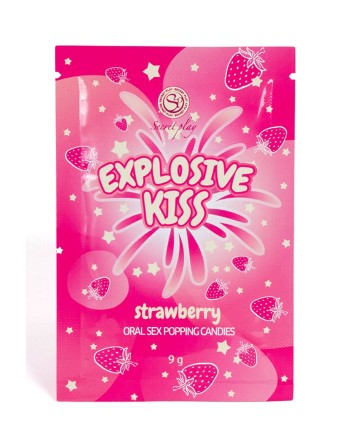 Bonbons pétillants à la fraise spécial sexe oral