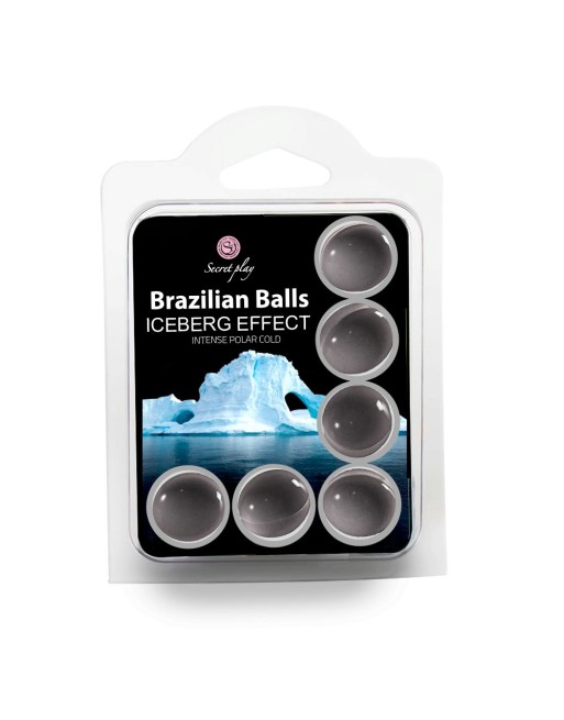 Boules de massage brésiliennes effet Iceberg x6 