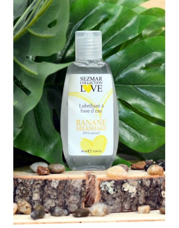 Lubrifiant à base d'eau 100% naturel Banane Milkshake 90 ml 