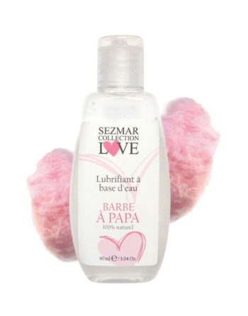 Lubrifiant à base d'eau 100% naturel Barbe à Papa 90 ml 