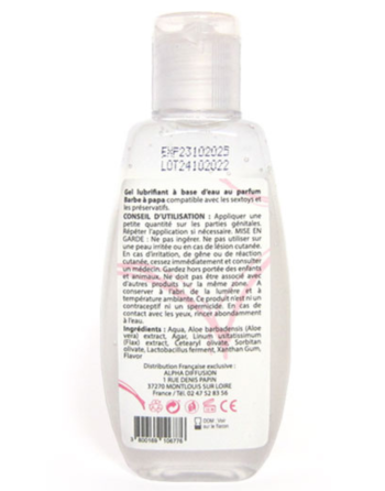 Lubrifiant à base d'eau 100% naturel Barbe à Papa 90 ml 