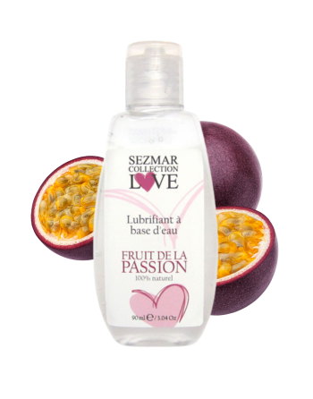 Lubrifiant à base d'eau 100% naturel Fruit de la passion 90ml 
