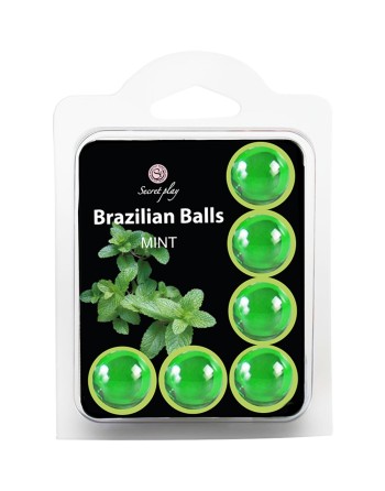6 boules de massage brésiliennes à la menthe 