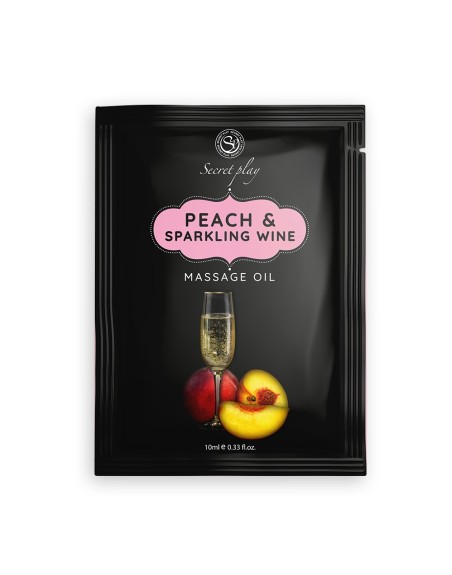 Dosette huile de massage pêche vin pétillant 10 ml 