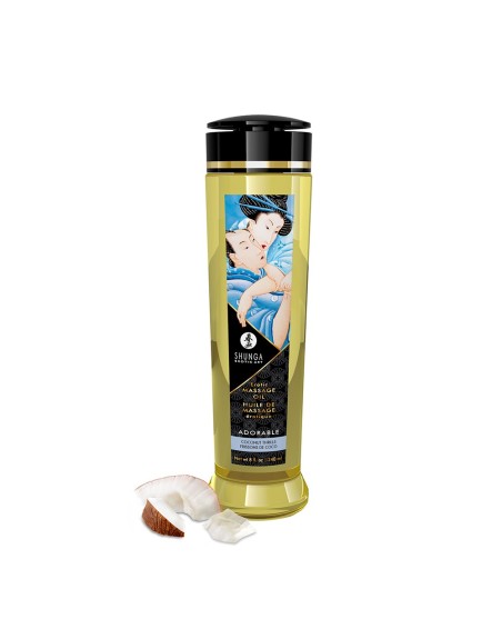 Huile de massage frissons de coco aphrodisiaque 240ml