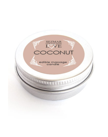 Mini Bougie de massage Noix de coco 30ml 100% naturelle 