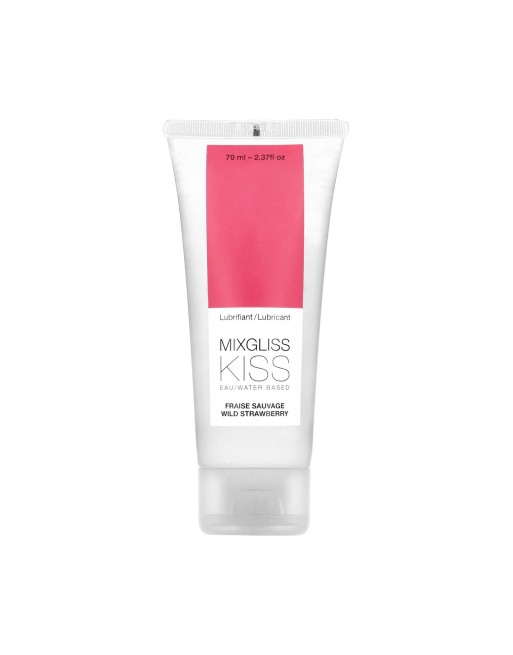 Lubrifiant Mixgliss eau Kiss Fraise sauvage 70 ML 