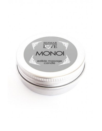Mini Bougie de massage Monoï 30ml 100% naturelle 