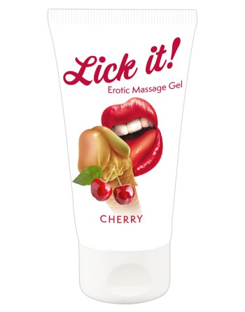Lubrifiant et gel de massage végétalien comestible goût cerise 50ml 