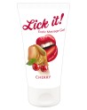 Lubrifiant et gel de massage végétalien comestible goût cerise 50ml 