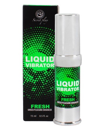 Liquide vibrant effet frais à la menthe unisexe 15ml 