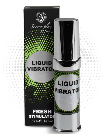 Liquide vibrant effet frais à la menthe unisexe 15ml 