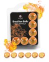 Boules de massage Brésiliennes effet chaleur x6 