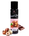 2 en 1 Gel de massage et lubrifiant chocolat noisette 100% comestible 