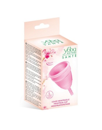 Coupe menstruelle rose taille L  Yoba Nature 